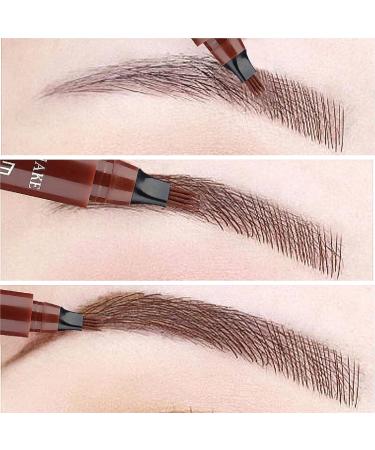 Buy Waterproof Microblading Eyebrow Pencil - Dark Brown (02#) | Precision Micro-Fork Tip for Flawless Brows | International Shipping Available - Buy Online on GoSupps.com