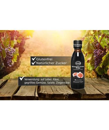  Generisch Balsamic Vinegar Creme Feige | Gluten-Free Figue Vinaigrette 2 x 250 ml - Buy Online on GoSupps.com