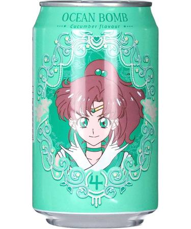 Sailor Moon & Y.H.B Ocean Bomb Sparkling Water Soft Drink Full Set 10 Flavours Collection (10 Cans Set) - Buy Online on GoSupps.com