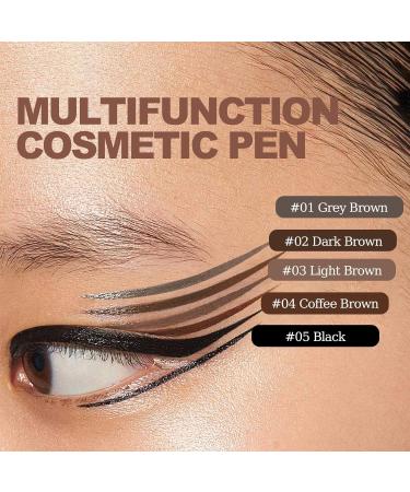HOUSN 2 in 1 Eyebrow Pencil and Eyeliner Waterproof Eyebrow Pencil Waterproof Liquid Eyeliner Long Lasting Liquid Eyebrow Pencil Creates Natural Looking Eyebrows Effortlessly - Buy Online on GoSupps.com