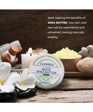 Premium Quality African Shea Butter - Natural Creamy White for Acne-Prone Skin - 8 Oz Jar at Affordable Price - Buy Online on GoSupps.com