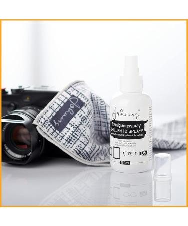 Johans Alcohol-Free Cleaning Spray for Glasses & Screens - 150ml Natural Cleaner for Smartphones Tablets & Glasses - Buy Online on GoSupps.com