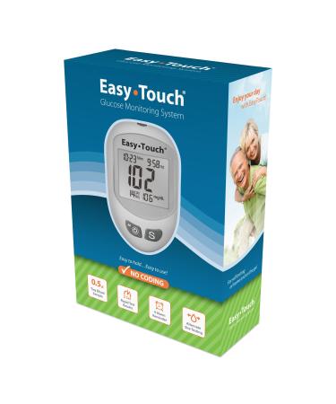 EasyTouch Glucose Monitoring System - (1 Meter, 10 Twist Lancets, 1 Lancing Device per Box) Blue/Green