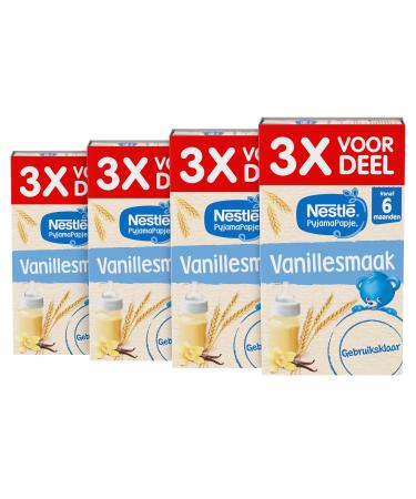 Nestl Netherlands Nestl PajamaPapje Vanilla baby porridge from 6 months 4 pieces