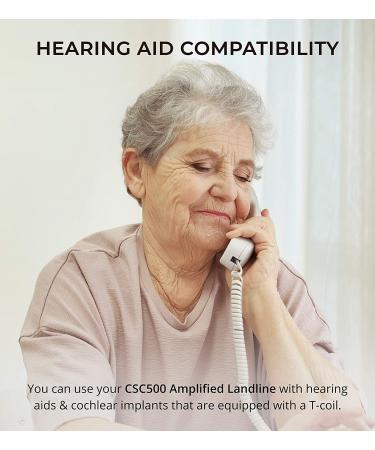 ClearSounds CSC500 Amplified Landline Phone with Speakerphone and Photo Frame Buttons | Up to 30dB Amplification | T-Coil Hearing Aid Compatible - Buy Online on GoSupps.com