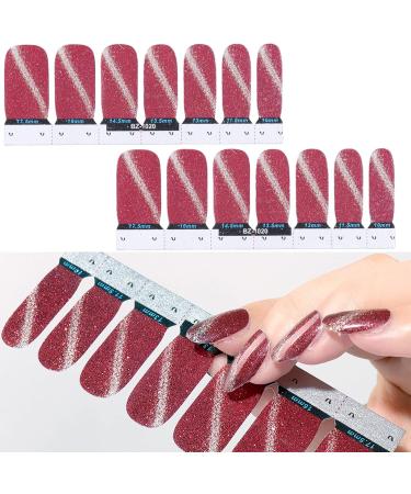 Adhesive Nail Wraps Eco friendly Charming Unique Nail Polish Strip for Salons(20) - Buy Online on GoSupps.com
