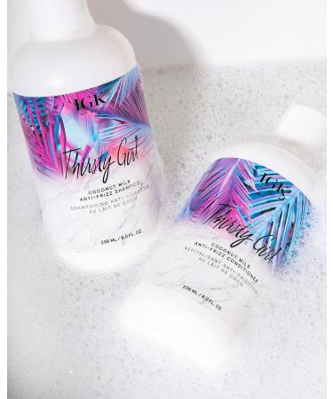 IGK THIRSTY GIRL Coconut Milk Anti-Frizz Shampoo - Vegan & Cruelty Free - 8 Oz, Frizz-Free Formula for Softer, Smoother Hair - Buy Online on GoSupps.com
