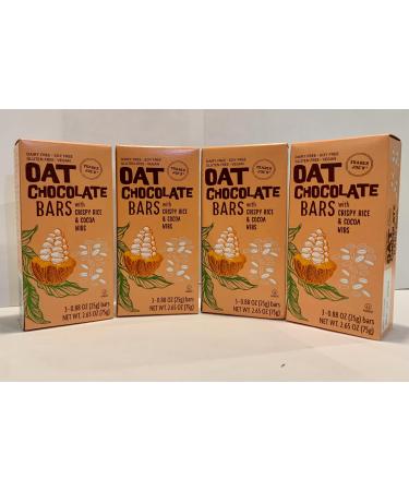 Generic Oat Chocolate Bars With Crispy Rice &Cocoa Nibs 2.65oz (Pack of 4)