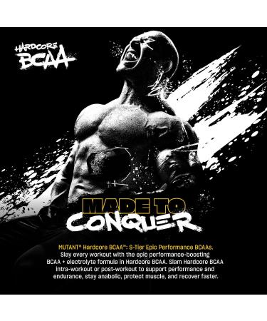 Mutant Hardcore BCAA - Pre Intra or Post Workout BCAA Next Level branched-Chain Amino Acids Supplement Hydration + Recovery - 30 Serving - Fruit Punch Fruit Punch 13.8 Ounce (Pack of 1) - Buy Online on GoSupps.com