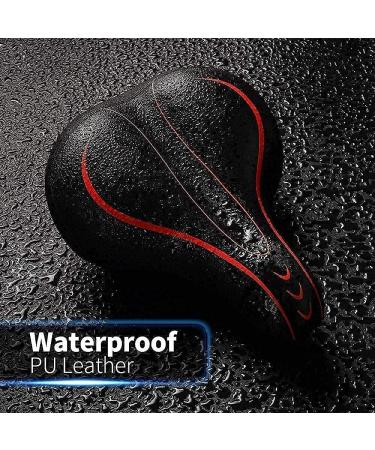Xmifer Oversized Bike Seat - Waterproof Leather Saddle with Memory Foam Padding - Buy Online on GoSupps.com