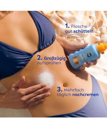 NIVEA Sun Schutz & Br unen Sonnenpray LSF 20 - 200 ml | Sunscreen with Pro-Melanin | UVA/UVB Protection for Even Tan - Buy Online on GoSupps.com