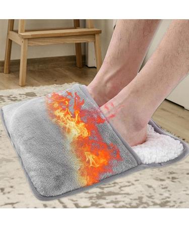 Buy Niceram 2 PCs Heated Foot Warmers | USB Electric Heating Pillows for Men & Women | Fast Heating & Washable Gray Foot Warmers - International Shipping - Buy Online on GoSupps.com