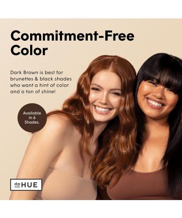 dpHUE Glossy Glaze Dark Brown - 4 fl oz | In-Shower Conditioning Glaze for Luminous Shine | Paraben & Sulfate Free | Leaping Bunny Certified - Buy Online on GoSupps.com