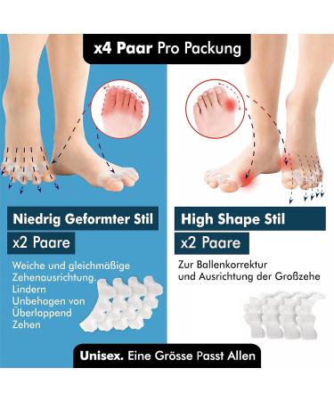Buy Azengear Toe Separator (8 pcs) - Silicone Gel Spacers for Correcting Bunion & Overlapping Toes | Unisex Comfort Solution - Buy Online on GoSupps.com