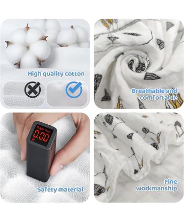 Miracle Baby Muslin Swaddle Blanket for Boys and Girls - Panda Design - 110x150cm - Buy Online on GoSupps.com