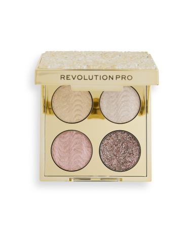 Revolution Pro Eye Quad Gold Crystal Palette 4 shades 3.2g