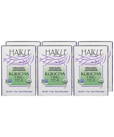 Haiku Organic Kukicha Twig Tea Bags - 100% Natural, 16-Count (Pack of 6) - Buy Online on GoSupps.com
