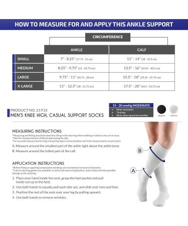 Champion Men's Compression Gym Socks | 15-20 mmHg Knee High Athletic Wear | Black Large - Shop Now for International Shipping - Buy Online on GoSupps.com