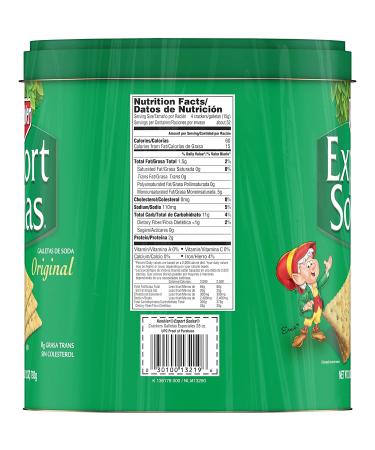 Export Original Sodas Crackers and Soup Crackers 28oz Lunch Snacks, 1.75lb Can - Pack of 1 - Buy Online on GoSupps.com