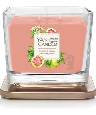 Yankee Candle Glass Wax Jasmine & Pomelo Candle - Square Vessel D cor - Buy Online on GoSupps.com