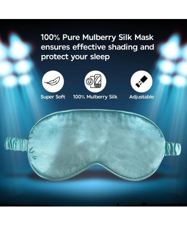 Le Luxe Silk Sleep Mask - 100% Real Natural Pure Silk Eye Cover - Anti Aging Skin Care - Ultra Soft & Light - Pink - Buy Online on GoSupps.com