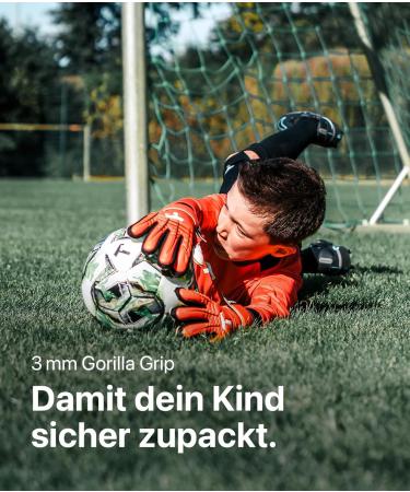 T1tan Children Goalkeeper Gloves with Finger Protection | Red Beast Junior 3.0 | Football Gloves for Future Stars | Various Sizes & Colors - Buy Online on GoSupps.com