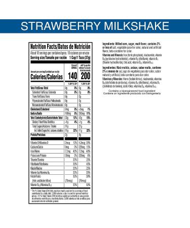 Kellogg's Frosted Flakes Cold Breakfast Cereal  8 Vitamins and Minerals  Kids Snacks  Family Size  Strawberry Milkshake  23oz Box (1 Box) - Buy Online on GoSupps.com