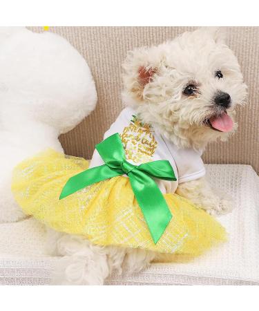 Summer Mesh Dresses for Small Dog Girls - Yorkie Chihuahua & Tea Cup Styles | Princess Birthday Outfits - Buy Online on GoSupps.com