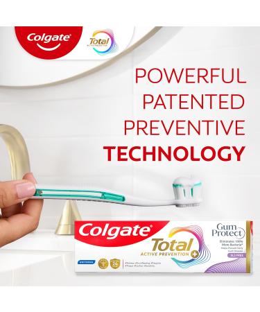 Colgate Total Active Prevention Gum Protect Whitening Toothpaste 3 Pack SLS Free Gingivitis Toothpaste for Bleeding Gums Redness Inflammation Irritation and Sensitivity 3.0 oz 3 Ounce (Pack of 3) - Buy Online on GoSupps.com