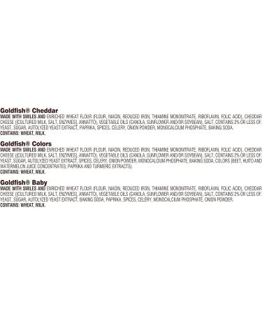 Goldfish Family Faves Lot de 20 crackers cheddar couleurs et papillotes pour b b  - Buy Online on GoSupps.com