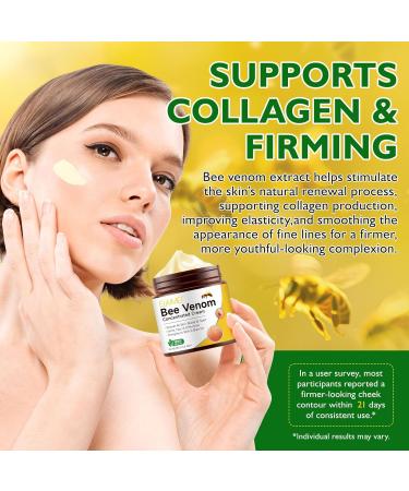 Bee Venom Skin Restoration Cream Bee Venom Concentrated Cream Deeply Nourishes the Skins and Reduces Skin Blemishes-Quickly Smoothing and Moisturizes the Skin-120G - Buy Online on GoSupps.com