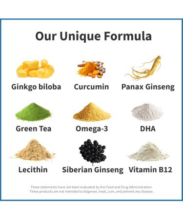 Neuro Booster Brain Support Supplement - Synergetic Mental Energy and Focus Supplement with Vitamins for Cognitive Enhancement - Mind and Memory Supplement for Brain Health 90 Capsules - Buy Online on GoSupps.com