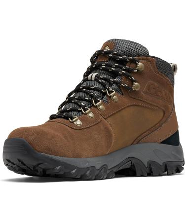 Columbia Men's Newton Ridge Plus II Waterproof Hiking Boots - Suede - 44 EU - Dark Brown & Dark Grey - International Shipping Available - Buy Online on GoSupps.com