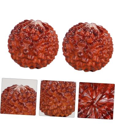 Handmade Chinese Massage Balls - Healeved 6 Stk Carving Wooden Baoding Balls for Meditation & Relaxation - Buy Online on GoSupps.com