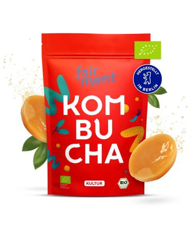 Fairy - original Kombucha tea mushroom in premium size |Success guarantee |Especially vital scoby |Organic quality for 1-5l |With Kombucha drink instructions