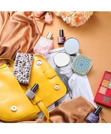 6-Piece Sublimation Blanks Pocket Mirror Set - Foldable Metal Compact Mirrors for Women - Ideal for Travel and Daily Use - Buy Online on GoSupps.com