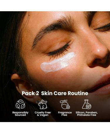 Vieve's Leaves Hydrating Skincare Kit for Sensitive Skin | Vegan & Cruelty-Free 2-Step Clean Face Routine Moisturizer & Serum Duo - Buy Online on GoSupps.com