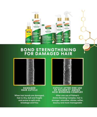 Palmer's Amino Bonding Complex Hair Oil traitement de gu rison avec huile de noix de coco et vitamine E protection contre la chaleur anti-frisottis ajoute de la brillance renforce et prot ge la - Buy Online on GoSupps.com