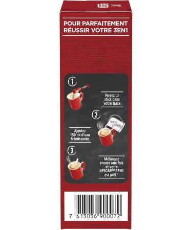 NESCAF 3en1 Caf au lait sucr Caf soluble 5 Bo tes de 10 Sticks (165g chacun) - Buy Online on GoSupps.com