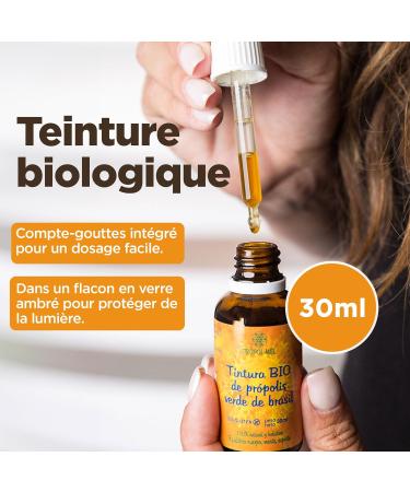 Organic Green Propolis Extract from Brazil 30 ml. Immune boosting mother tincture. 100% Natural Gluten free concentrated at 25%. - Buy Online on GoSupps.com
