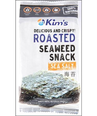 Kim's Roasted Seaweed (Nori) Sea Salt Snacks - 16 Pack | USA Version - Buy Online on GoSupps.com