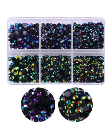30000 Flatback Rhinestones AB Crystal Rhinestones for Nails 5 mm Resin  Round Nail Crystals AB Rhinestones Flatback Nail Gems Nail Art Rhinestones  for Makeup Clothes Shoes Crafts Transparent Clear