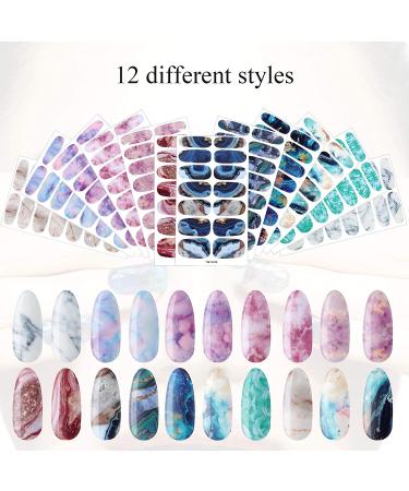 Chic Style Nail Polish Stickers - 168 Self-Adhesive Strips with Glass File - Buy Online on GoSupps.com