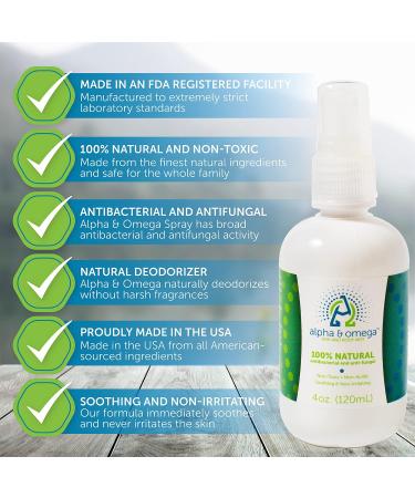 Alpha & Omega Skin & Hair Mist - Natural Topical Spray for Body & Face - Hypoallergenic Moisturizer - 4oz - Buy Online on GoSupps.com