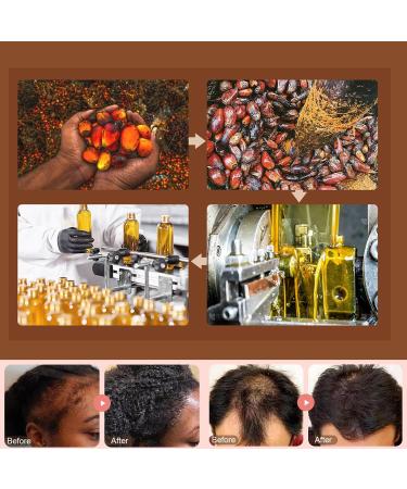 Hair Butter with 100% Pure Raw Batana Oil From Honduras Batana Oil for Hair Growth Hair Growth Butter for All Hair Types Promotes Hair Strength 110g - Buy Online on GoSupps.com