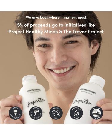 Jupiter Anti Dandruff Shampoo Conditioner & Serum Set - Physician-Formulated for Dry Itchy & Oily Scalp - Color Safe & Sulfate Free Care - Buy Online on GoSupps.com