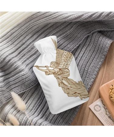 Angel Hot Water Bottle with Plush Cover - Hand Warmer for Adults & Kids | 26.5x15.3cm - International Shipping Available - Buy Online on GoSupps.com