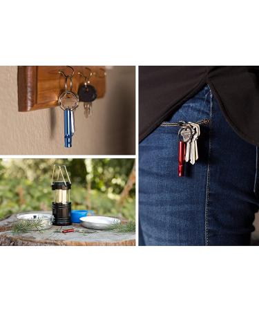 Set of 5 Extra Loud Whistles for Camping, Hiking, Hunting, Outdoors & Emergencies - Lightweight Aluminum Keychain Signals in Various Colors by Homey - Buy Online on GoSupps.com
