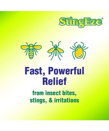 StingEze MAX Bug Bite Relief | Maximum Itch Relief, Stops Pain, Relieves Itching | 0.5 oz Travel Pen Dauber - Buy Online on GoSupps.com