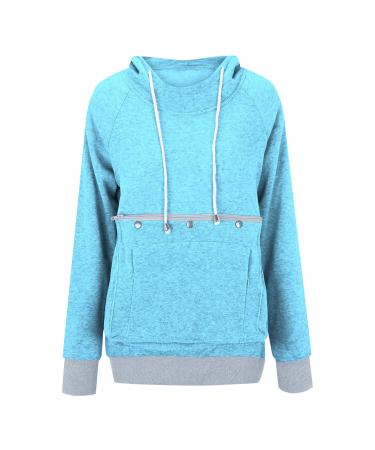 Women Long sleeve sweater hoodies with cat dog big bag cat bag sweater with zipper dog cat bag bag sweatshirt sweater hoodie women warm long-sleeved shirt cat sweater x-08 xl
